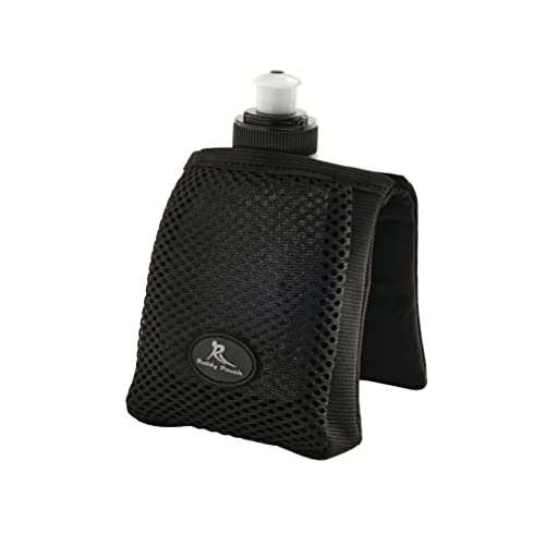 Magnetic H2O Pouch With Water Bottle - Black - 4x4 in