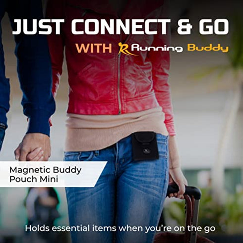 Running Buddy Magnetic Running Pouch, Black